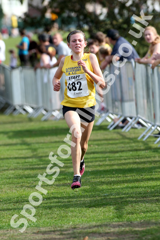 Molly A. Thomson (Liverpool Harriers & AC), under-13 girls, Northern Cross Country Relay, Graves Park, Sheffield